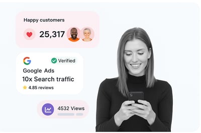 home girl with phone